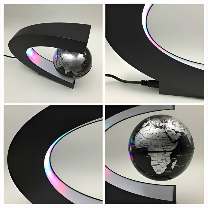 Magischer schwebender Globus mit LED-Beleuchtung und pädagogischem Touch