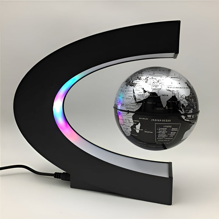 Magischer schwebender Globus mit LED-Beleuchtung und edukativem Touch