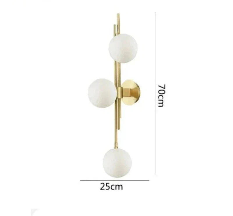 Moderne Glasball-Wandleuchten – Elegante LED-Wandleuchten für Schlafzimmer und Wohnzimmer