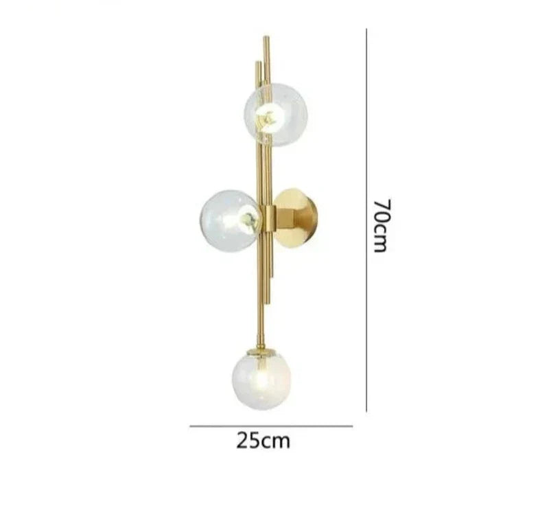 Moderne Glasball-Wandleuchten – Elegante LED-Wandleuchten für Schlafzimmer und Wohnzimmer