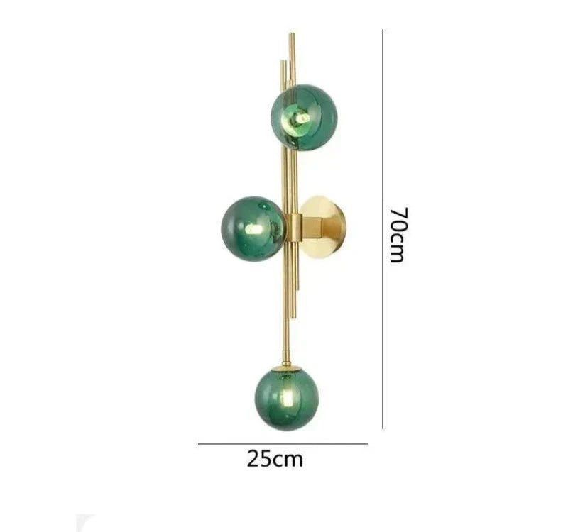 Moderne Glasball-Wandleuchten – Elegante LED-Wandleuchten für Schlafzimmer und Wohnzimmer