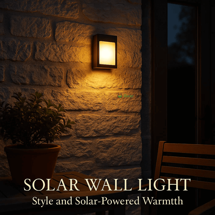 Drahtlose LED-Solar-Wandlichter - Außenbeleuchtung für Wege und Terrassen, energieeffizient und wetterbeständig