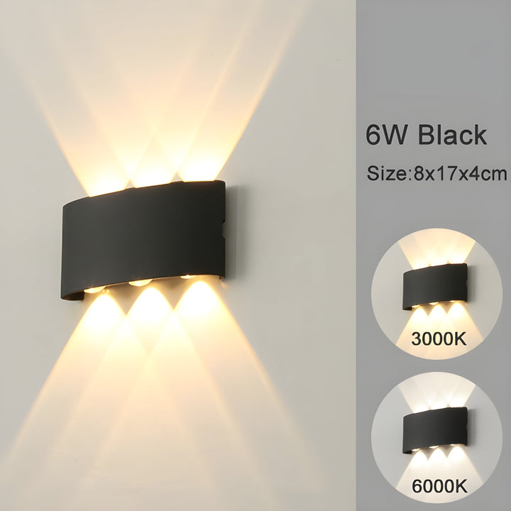 LED-wandmontageleuchten für Innen- und Außenbereiche