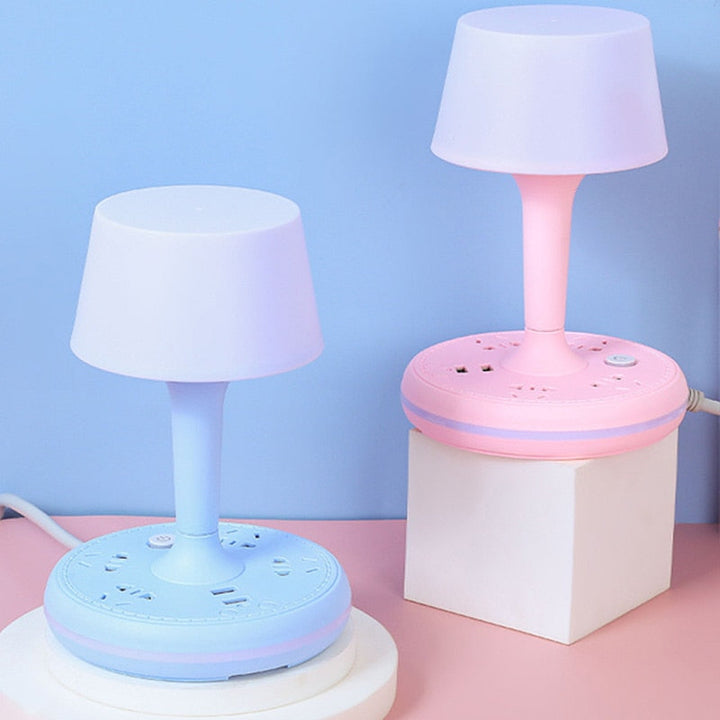 Multi Power Strip Phone Holder Tischlampe