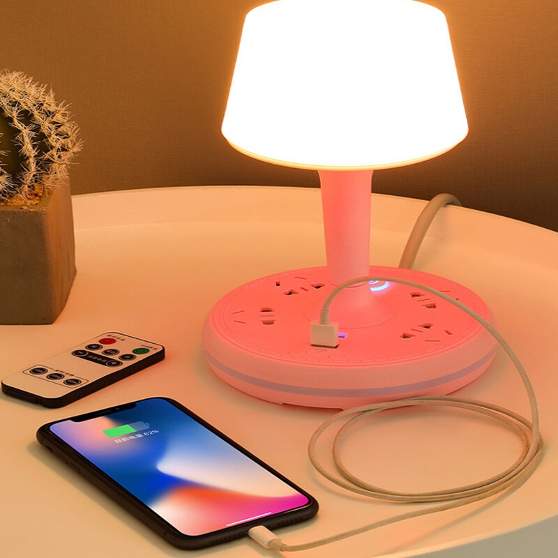 Multi Power Strip Phone Holder Tischlampe