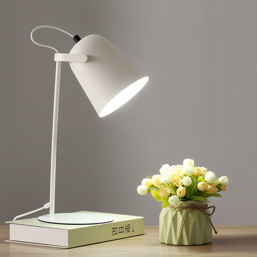 Macaron Tischlampe - Nordic Gelbe Schreibtischlampe - Verstellbare Lampe