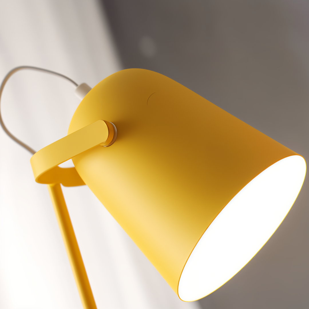Macaron Tischlampe - Nordic Gelbe Schreibtischlampe - Verstellbare Lampe