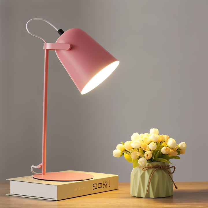 Macaron Tischlampe - Nordic Gelbe Schreibtischlampe - Verstellbare Lampe