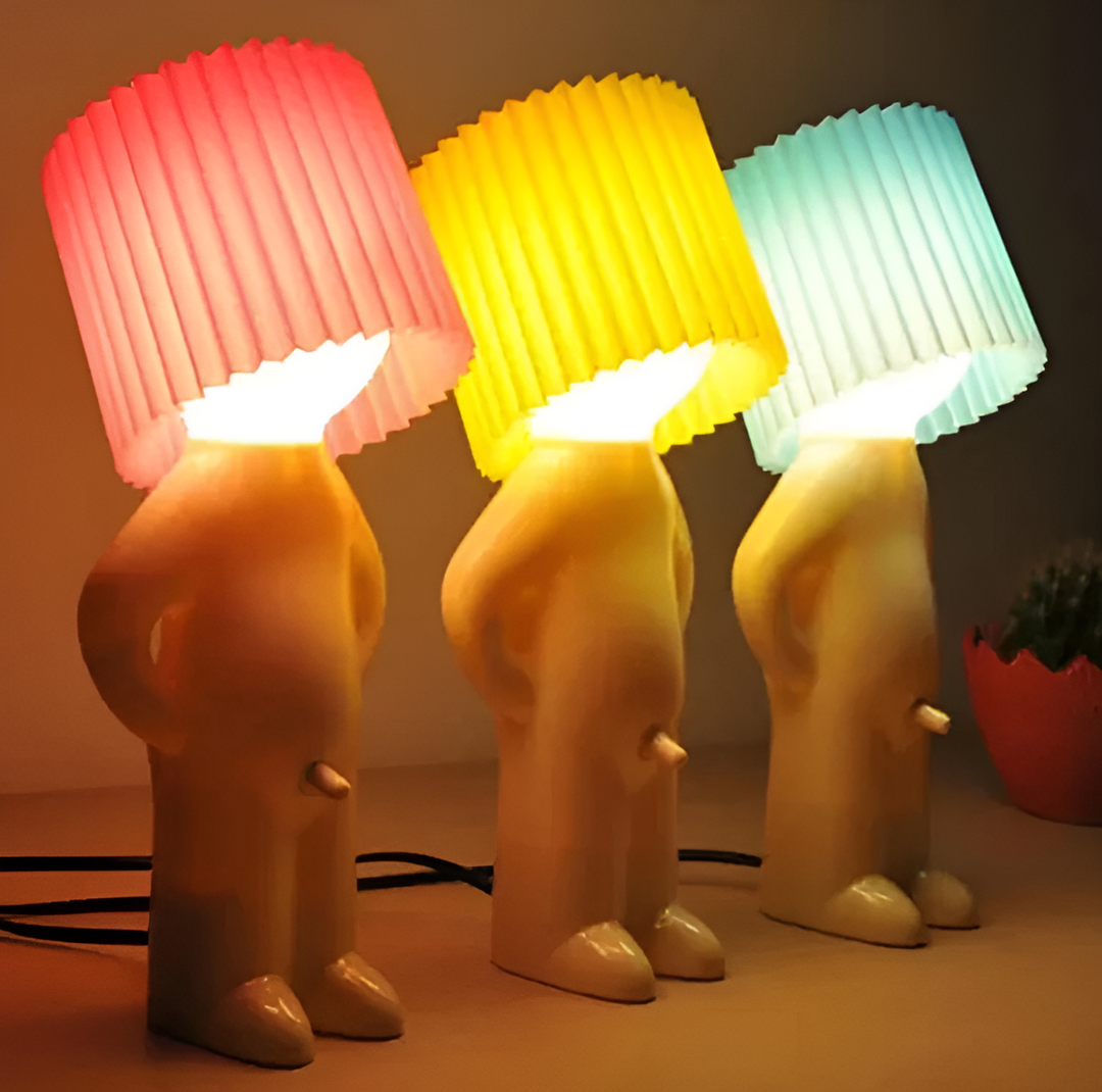 Tischlampe - Kreative kleine Schüchterner Junge LED Lampe