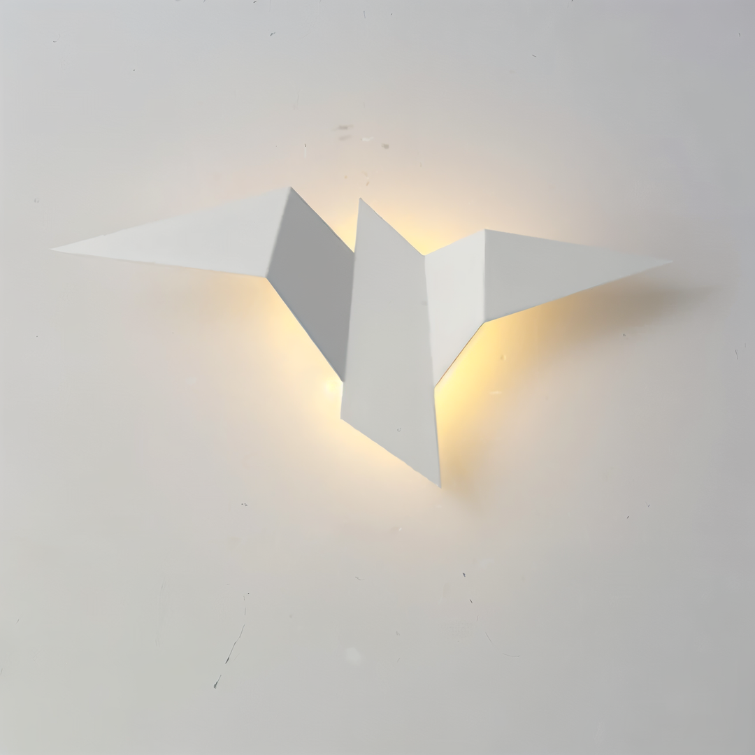 OriTori Wandlampe - Geometrische Origami Vogel Wandlampe - Japanischer Stil Wandlicht Design