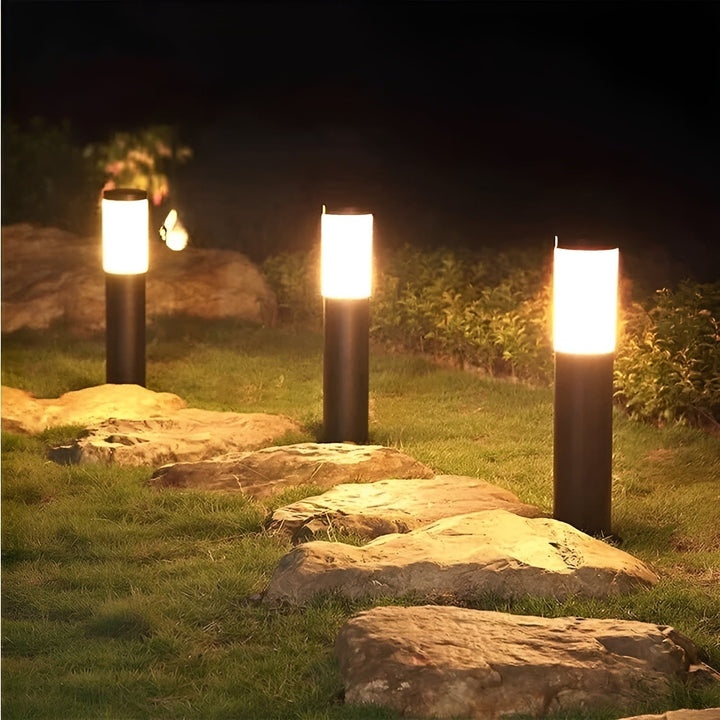 SolarShimmer - Edelstahl Solar Postlichter Außenlampe