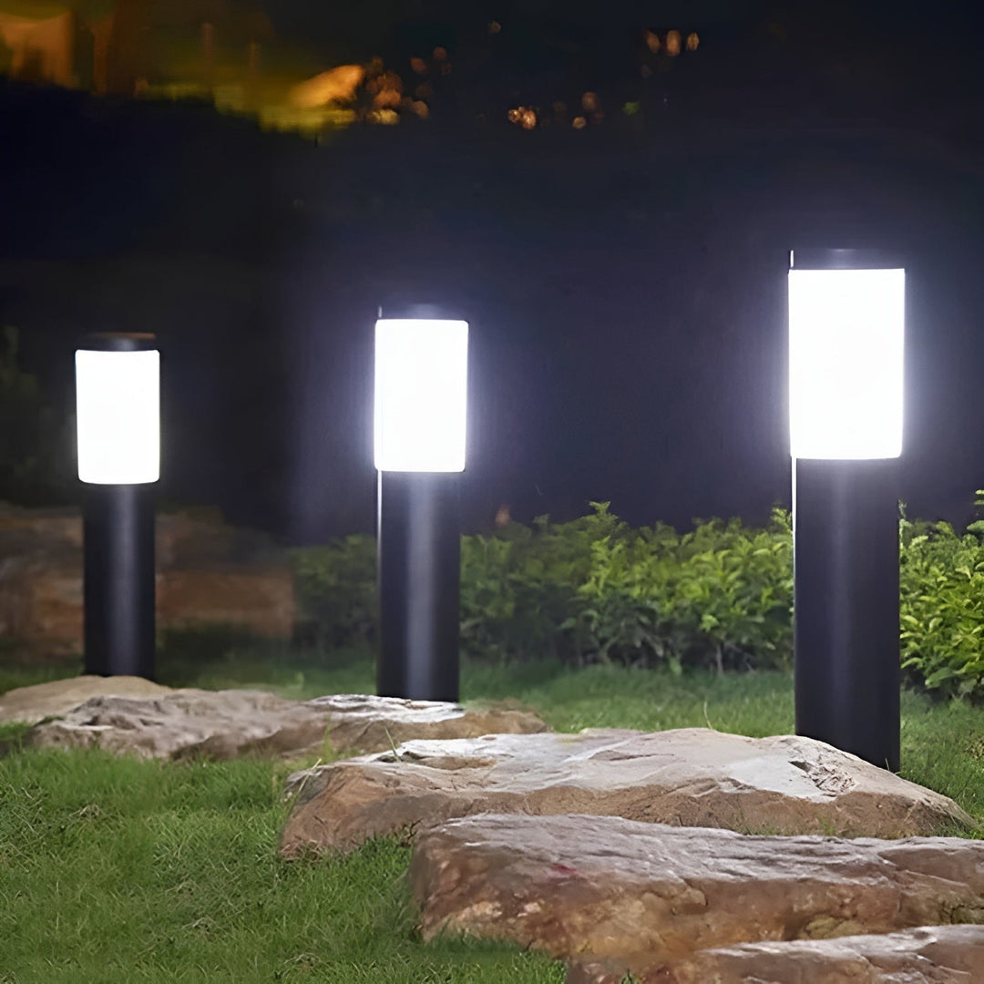 SolarShimmer - Edelstahl Solar Postlichter Außenlampe