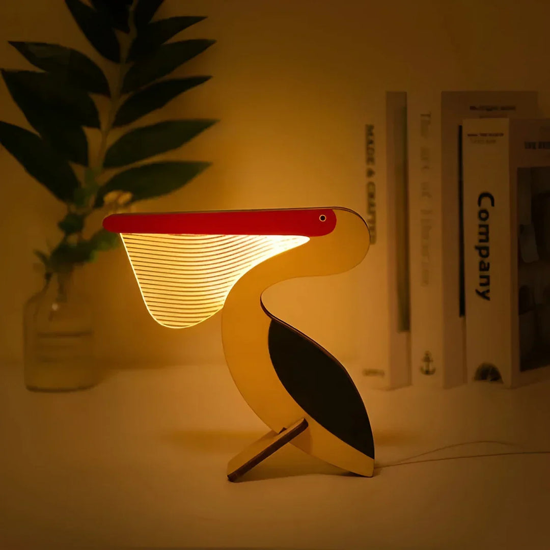 Holz Tier Tischlampe - WildGlow