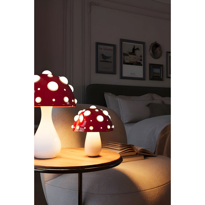 Lampe - Dekorative Pilztischlampe