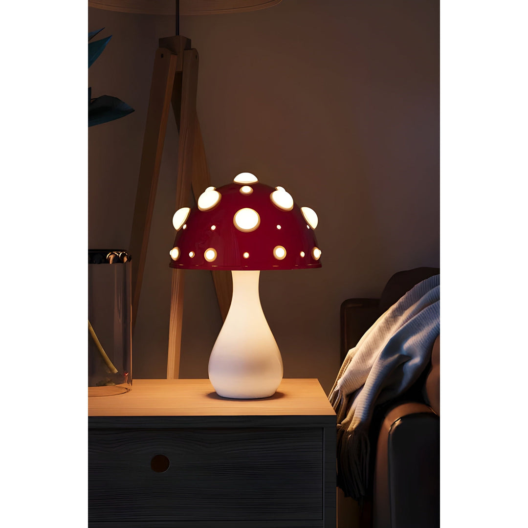 Lampe - Dekorative Pilztischlampe