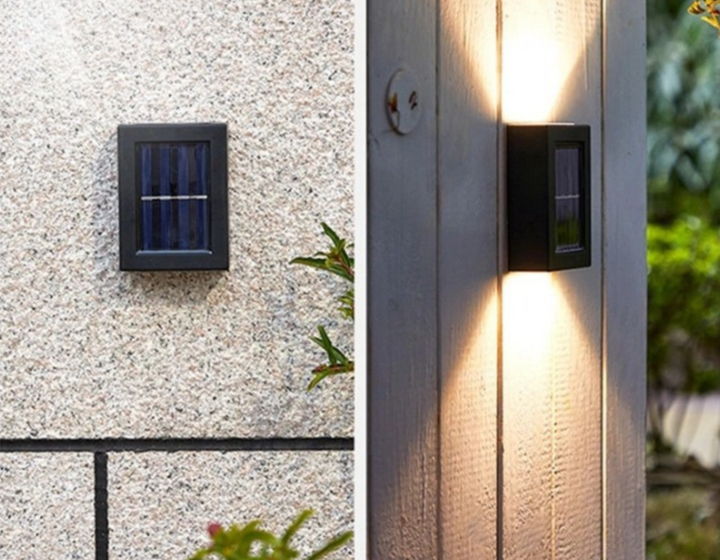 Drahtlose LED Solar Wandlampen Deluxe | Effiziente und kostensparende Außenbeleuchtung