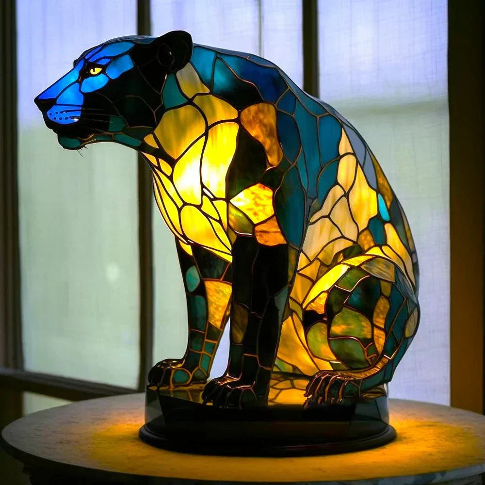 Künstlerische Tischlampe - AnimalGlow