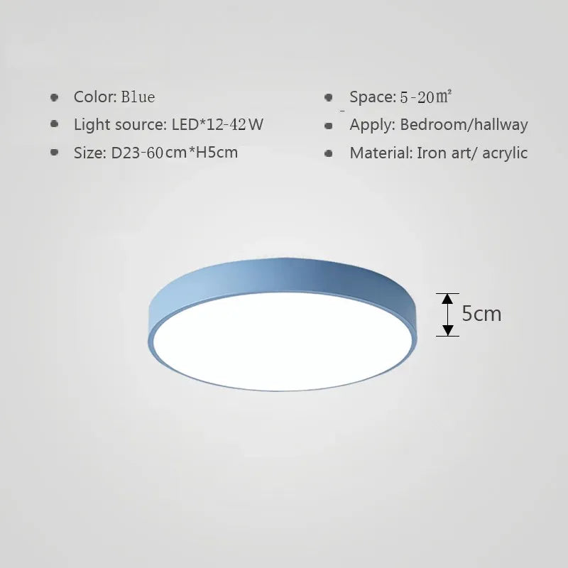 Multicolor LED-Deckenleuchte – Moderne bunte Beleuchtung für Wohnzimmer und Schlafzimmer