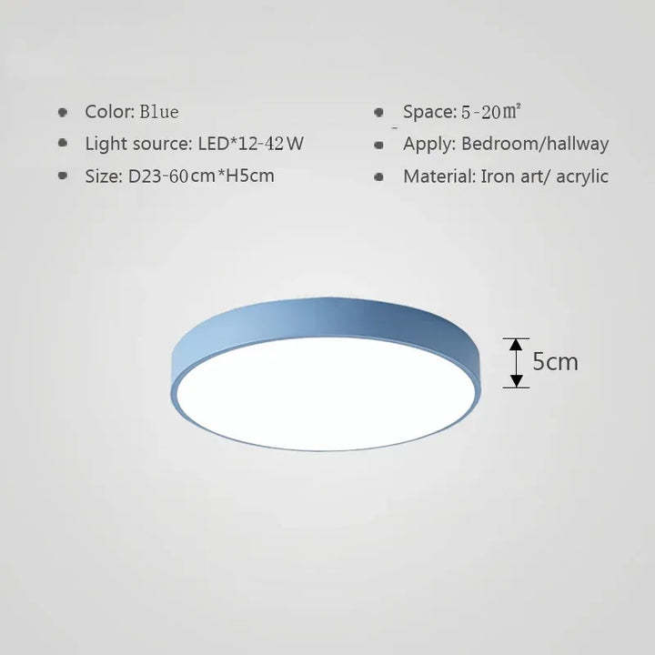 Multicolor LED-Deckenleuchte – Moderne bunte Beleuchtung für Wohnzimmer und Schlafzimmer