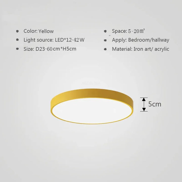 Multicolor LED-Deckenleuchte – Moderne bunte Beleuchtung für Wohnzimmer und Schlafzimmer