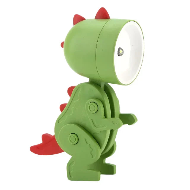 Niedliche Dinosaurier LED Tischlampen Einstellbare Tierfiguren Nachtlichter für Kinder