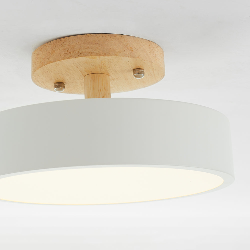 Stilvolle LED-Deckenlampe aus Holz und Acryl für Schlafzimmer, Esszimmer und Wohnzimmer