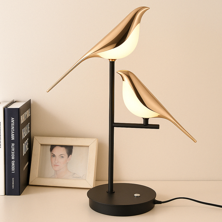 MrBird Tischleuchte – Charmante, dekorative, vogelförmige Lampe mit sanftem LED-Licht