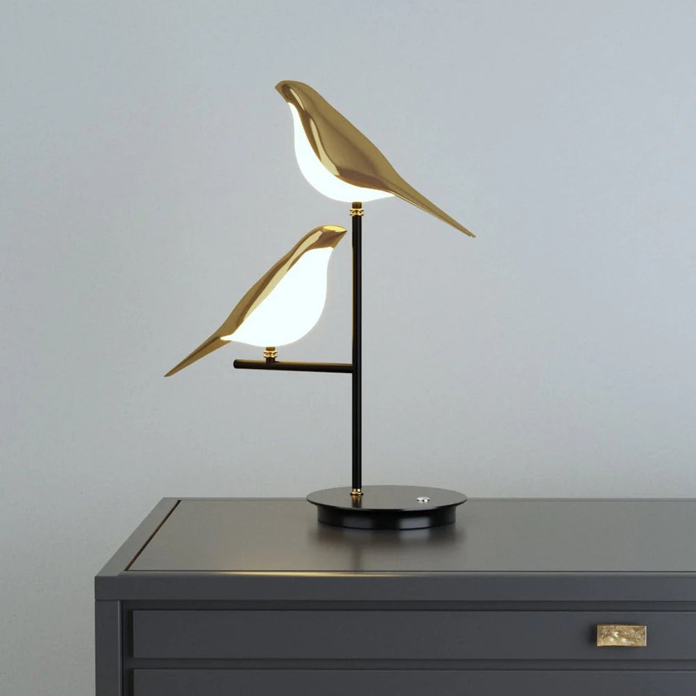 MrBird Tischleuchte – Charmante, dekorative, vogelförmige Lampe mit sanftem LED-Licht