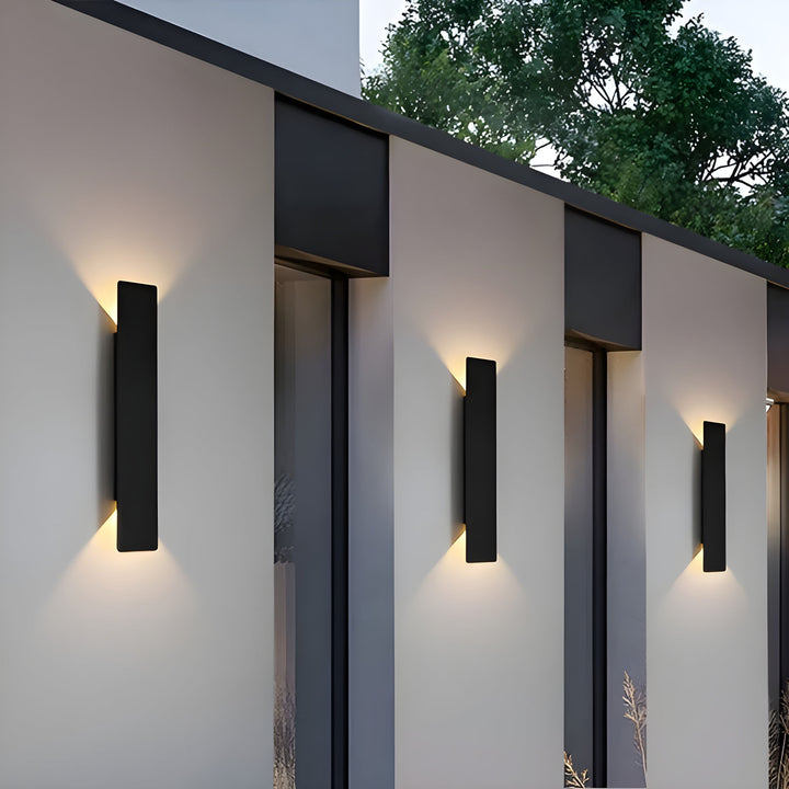 Leicht - Moderne wetterfeste LED-Wandleuchte aus Aluminium für den Außenbereich