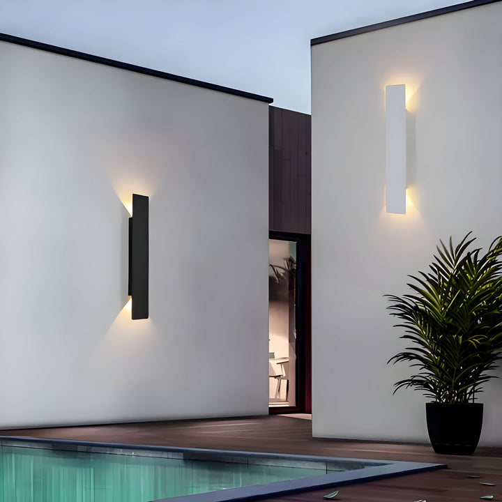 Leicht - Moderne wetterfeste LED-Wandleuchte aus Aluminium für den Außenbereich
