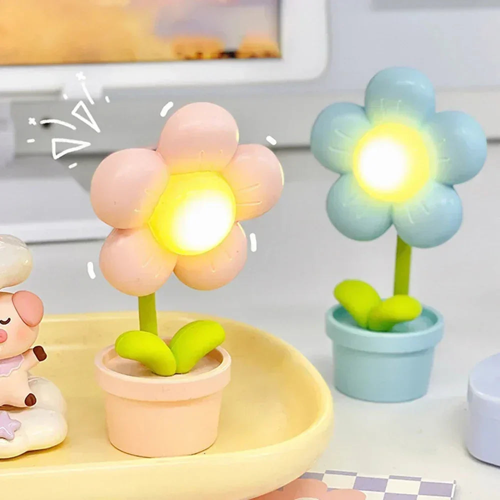 Kleine Blumenberuhigungs-Tischlampe - BlossomGlow