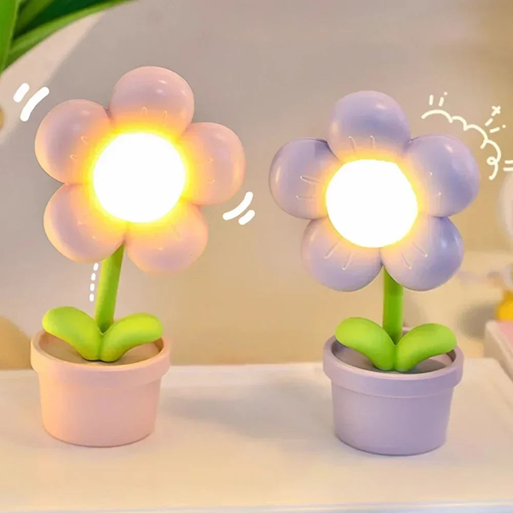 Kleine Blumenberuhigungs-Tischlampe - BlossomGlow
