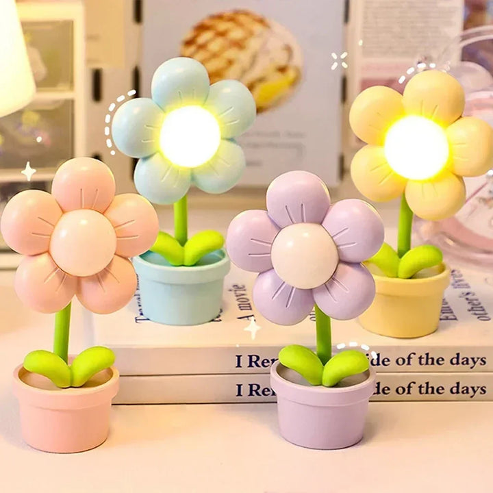 Kleine Blumenberuhigungs-Tischlampe - BlossomGlow