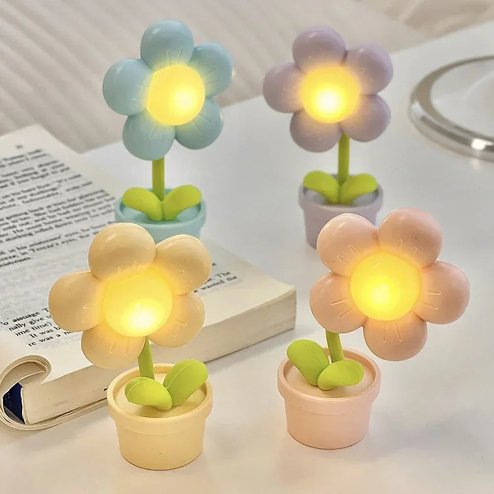 Kleine Blumenberuhigungs-Tischlampe - BlossomGlow