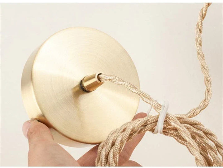 Minimalistische Retro Kristallglas Pendelleuchte
