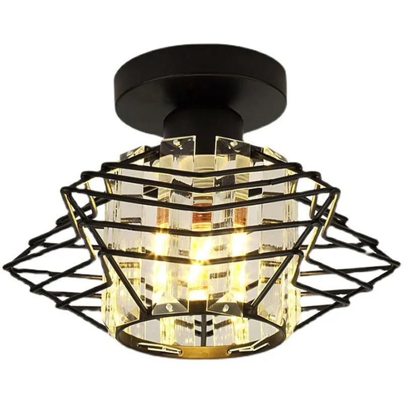 Moderne Kristall-Deckenleuchte – Elegante nordische Deckenlampe für Wohnzimmer und Flur