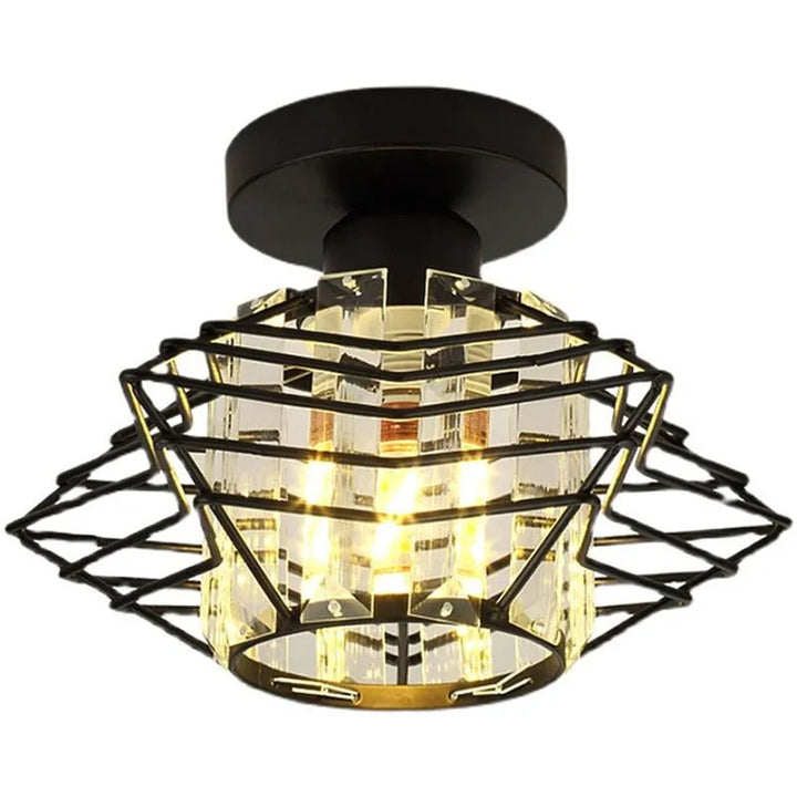 Moderne Kristall-Deckenleuchte – Elegante nordische Deckenlampe für Wohnzimmer und Flur