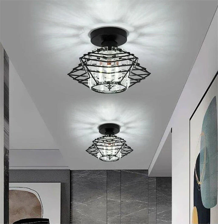 Moderne Kristall-Deckenleuchte – Elegante nordische Deckenlampe für Wohnzimmer und Flur