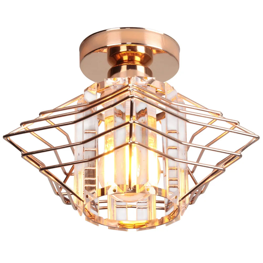 Moderne Kristall-Deckenleuchte – Elegante nordische Deckenlampe für Wohnzimmer und Flur