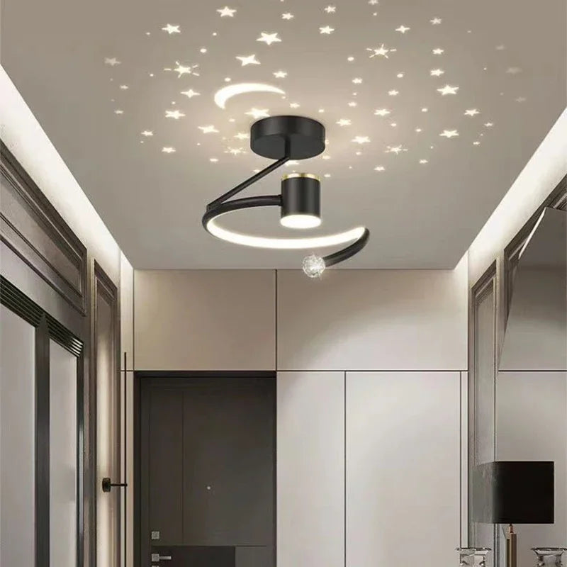 LED-Deckenleuchte mit Sternenhimmel – Modernes Kronleuchterdesign für Kinderzimmer und Wohnzimmer