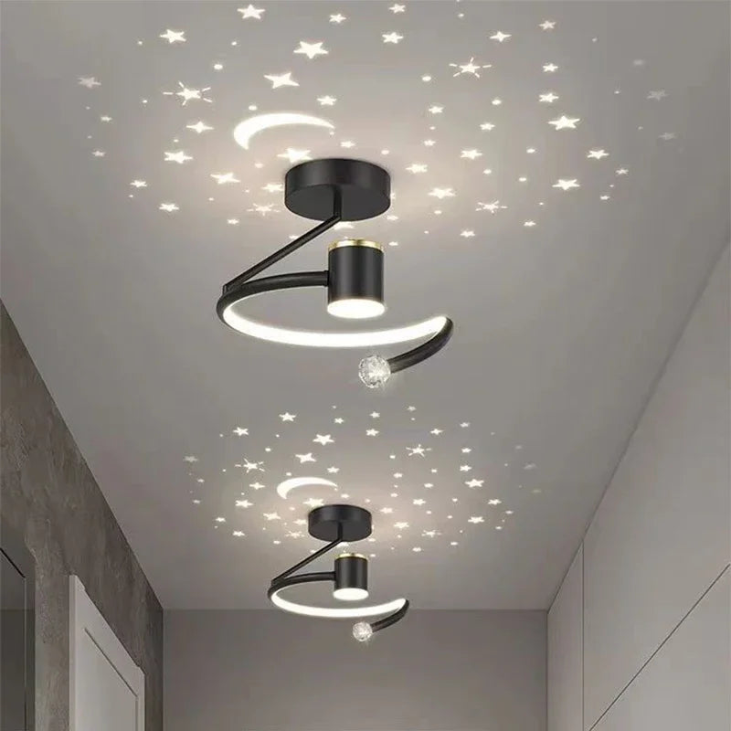 LED-Deckenleuchte mit Sternenhimmel – Modernes Kronleuchterdesign für Kinderzimmer und Wohnzimmer