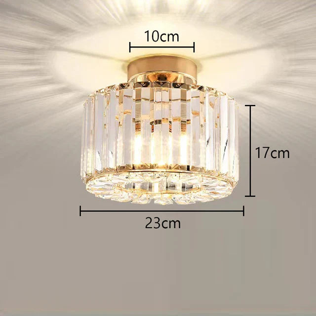Luxus Kristall Deckenlampe - Moderner Glanz für Wohnzimmer, Schlafzimmer & Flur