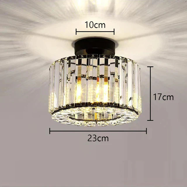 Luxus Kristall Deckenlampe - Moderner Glanz für Wohnzimmer, Schlafzimmer & Flur