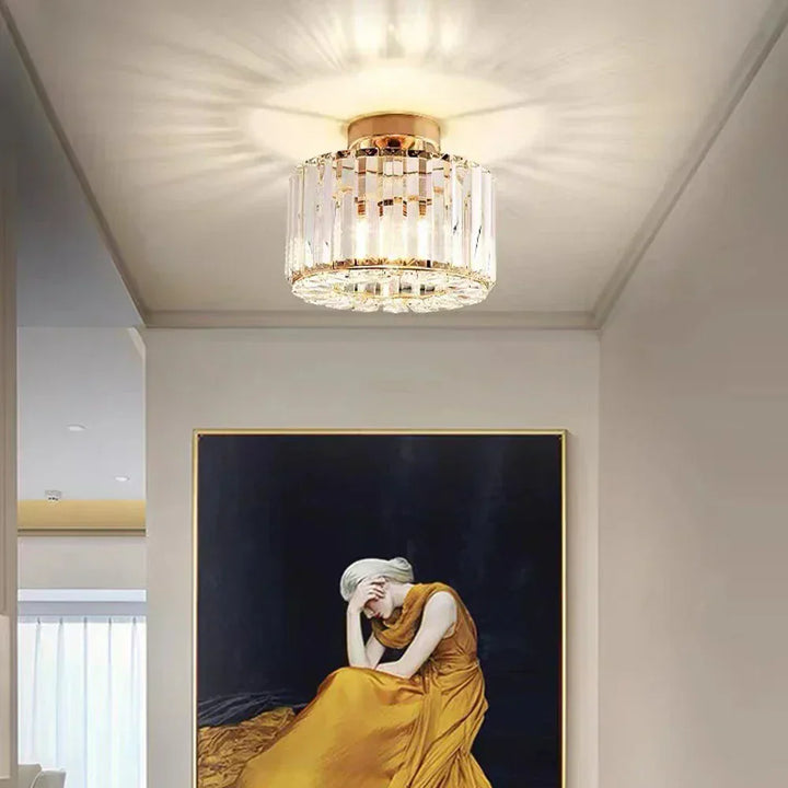 Luxus Kristall Deckenlampe - Moderner Glanz für Wohnzimmer, Schlafzimmer & Flur