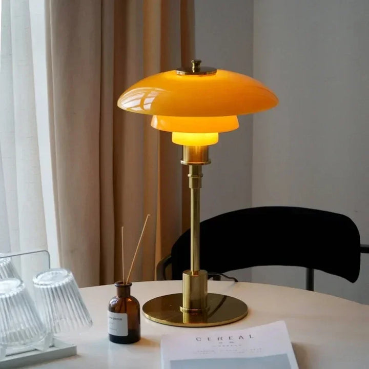 Nordische Glas Tischlampe – Minimalistische LED-Lampe für zu Hause