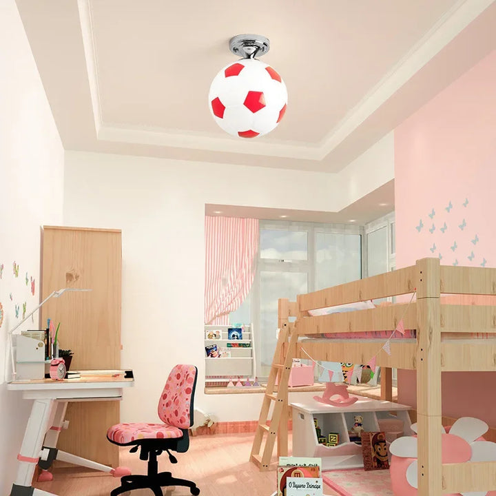 LED-Deckenleuchte im Balldesign - Kinderzimmerlampe mit Glasball
