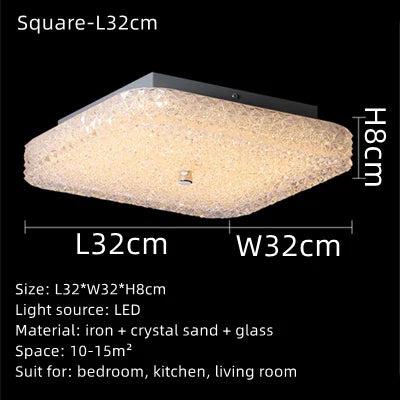 Elegante LED-Kronleuchter – Moderne Deckenleuchte mit Kristall für Wohnzimmer und Schlafzimmer