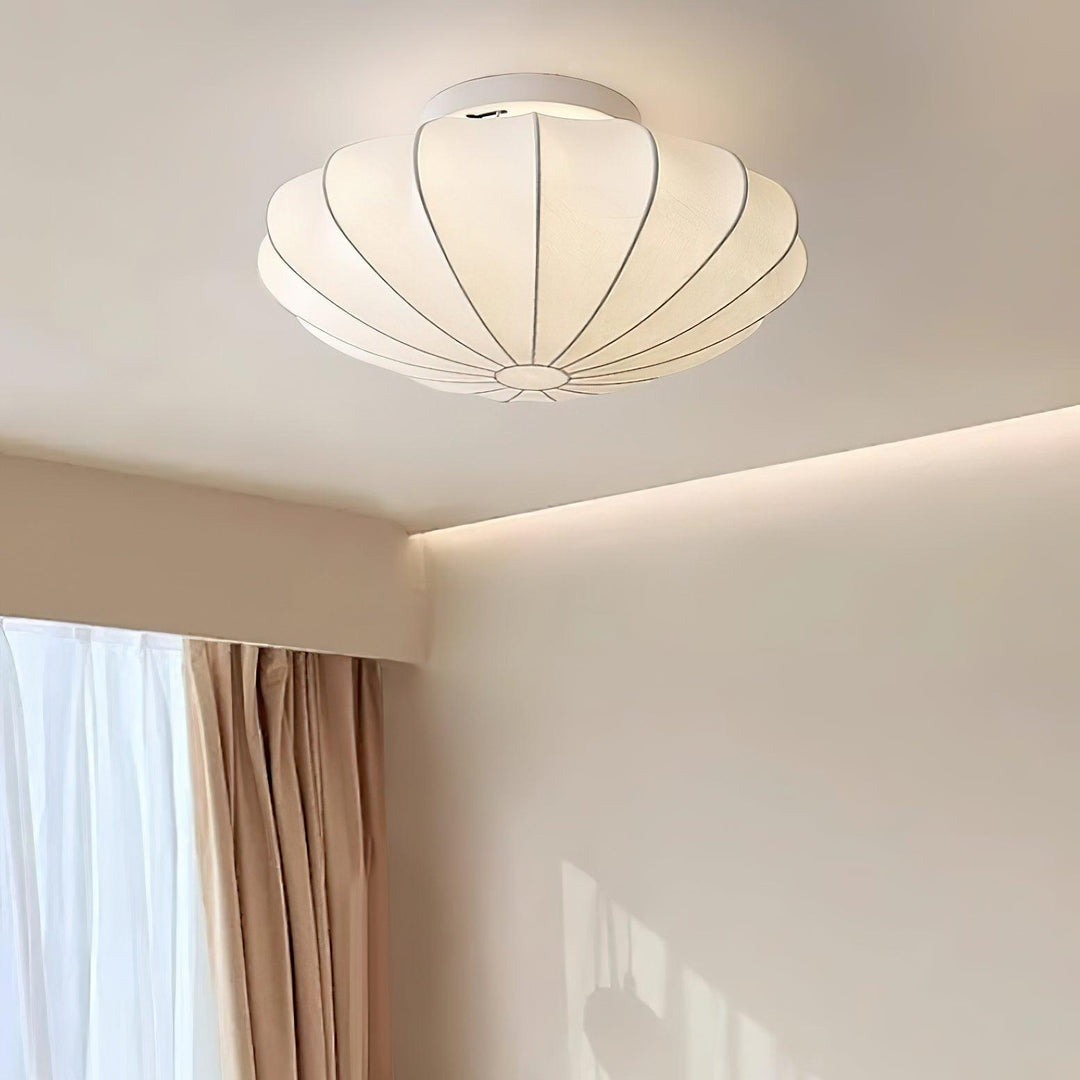 Schalenförmige Stoff-Deckenlampe Elegantes Design