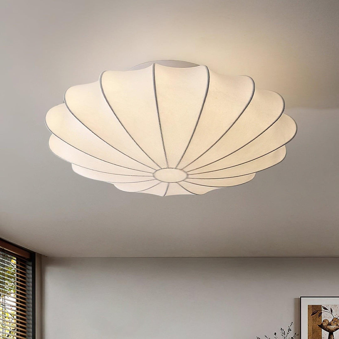 Schalenförmige Stoff-Deckenlampe Elegantes Design