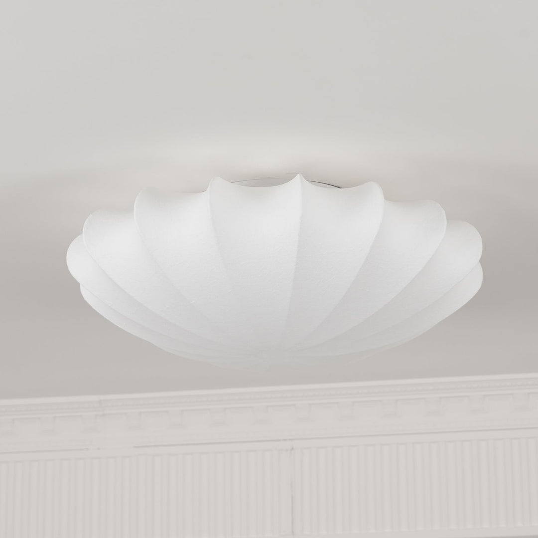 Schalenförmige Stoff-Deckenlampe Elegantes Design